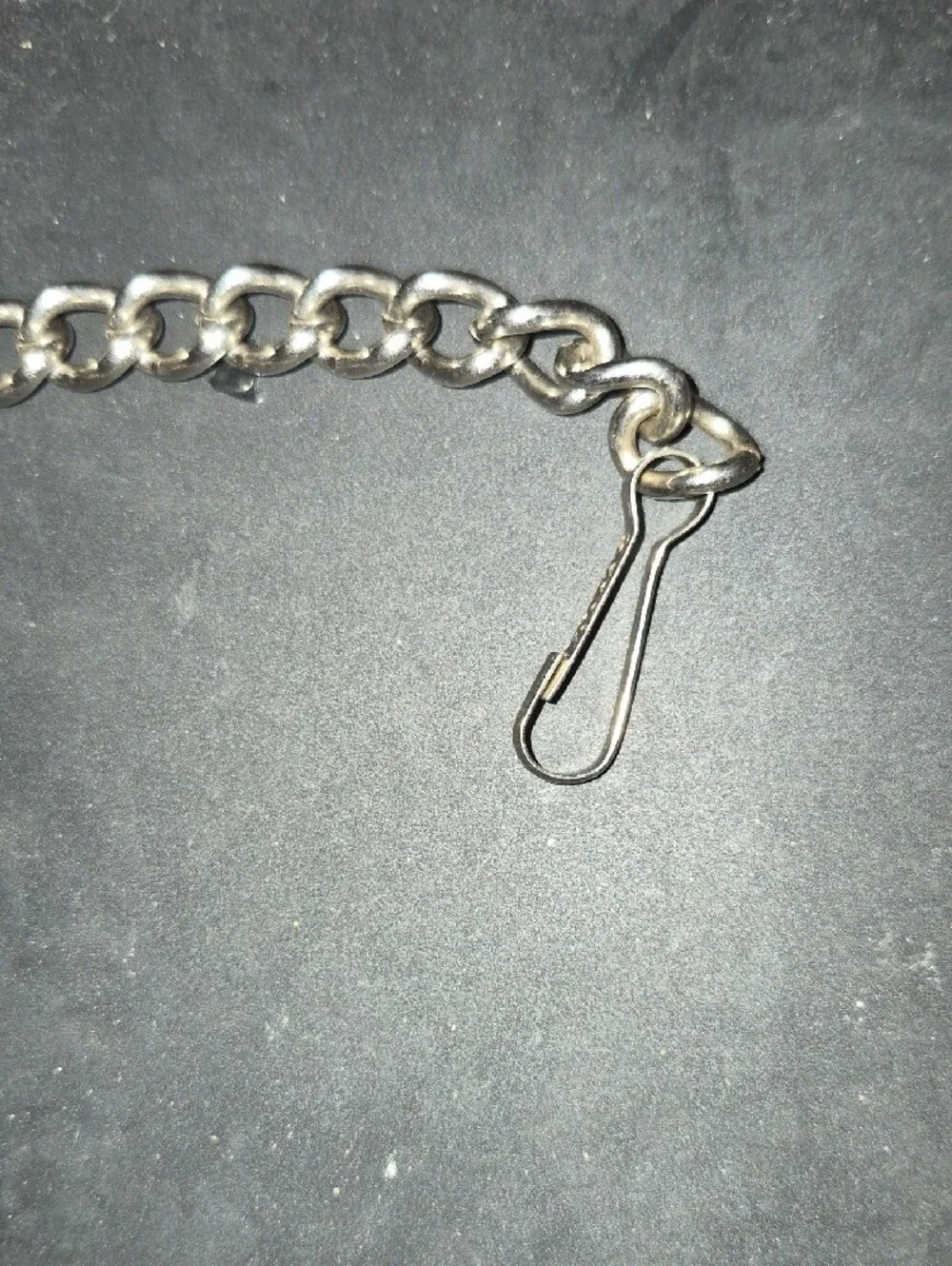 Harley-Davidson Black Leather Wallet Chain with Silver Hardware